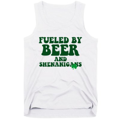Fueled By Beer And Shenanigans St Patricks Day Tank Top