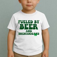 Fueled By Beer And Shenanigans St Patricks Day Toddler T-Shirt