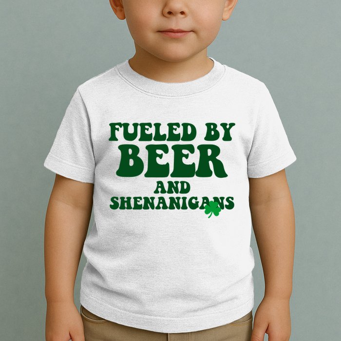 Fueled By Beer And Shenanigans St Patricks Day Toddler T-Shirt