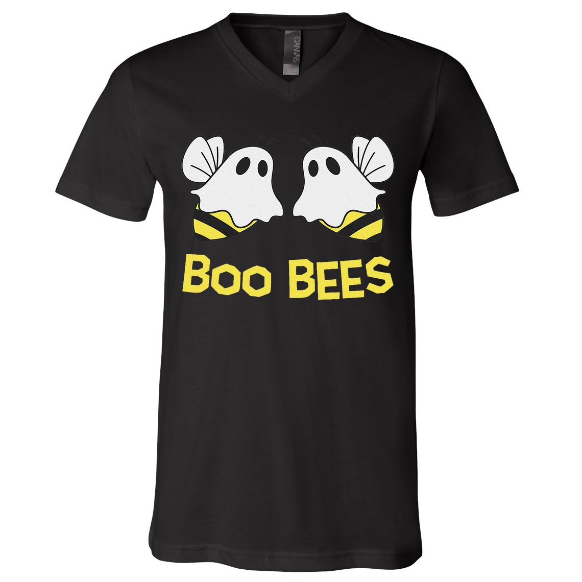 Funny Boo Bees Couples Halloween Cool V-Neck T-Shirt