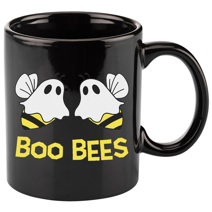 Funny Boo Bees Couples Halloween Cool 11oz C Handle Ceramic Mug