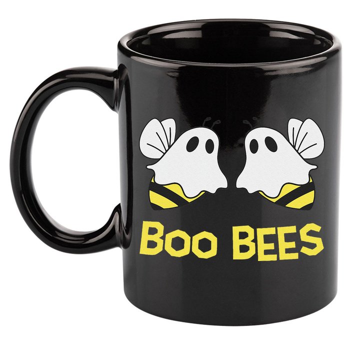 Funny Boo Bees Couples Halloween Cool 11oz C Handle Ceramic Mug