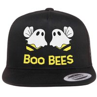 Funny Boo Bees Couples Halloween Cool Flat Bill Trucker Hat