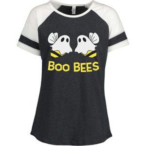 Funny Boo Bees Couples Halloween Cool Enza Ladies Jersey Colorblock Tee