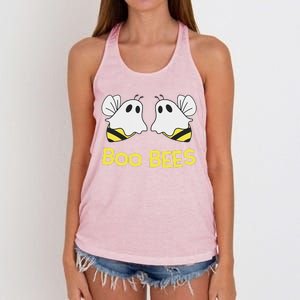 Funny Boo Bees Couples Halloween Cool Women's Knotted Racerback Tank