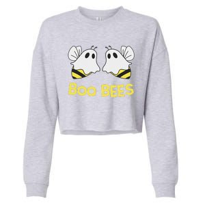 Funny Boo Bees Couples Halloween Cool Cropped Pullover Crew