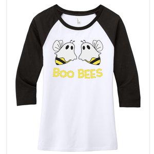 Funny Boo Bees Couples Halloween Cool Women's Tri-Blend 3/4-Sleeve Raglan Shirt