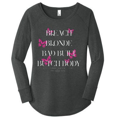 Funny Bleach Blonde Bad Built Butch Body Women's Perfect Tri Tunic Long Sleeve Shirt