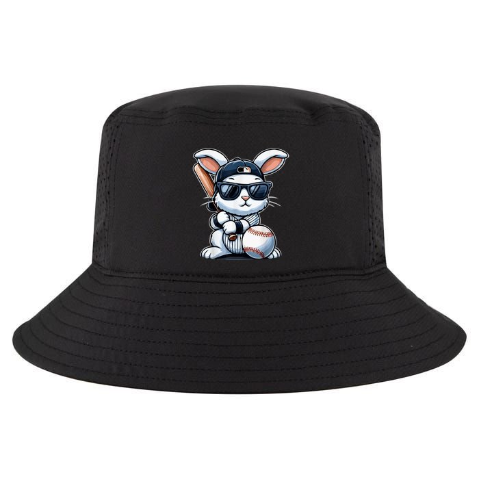 Funny Baseball Bunny Easter Cool Comfort Performance Bucket Hat
