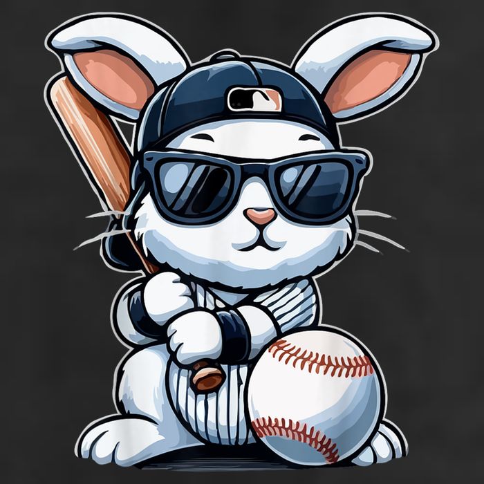 Funny Baseball Bunny Easter Cool Comfort Performance Bucket Hat