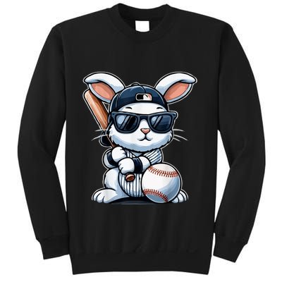 Funny Baseball Bunny Easter Sweatshirt