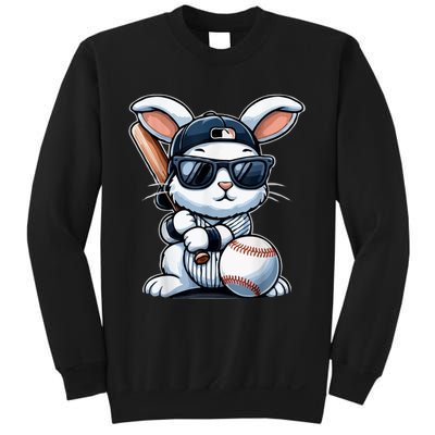 Funny Baseball Bunny Easter Sweatshirt