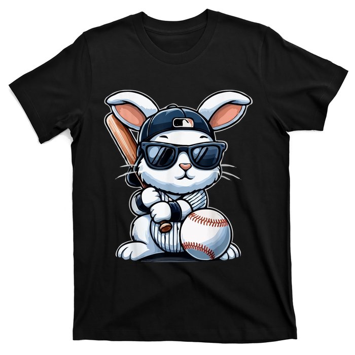 Funny Baseball Bunny Easter T-Shirt