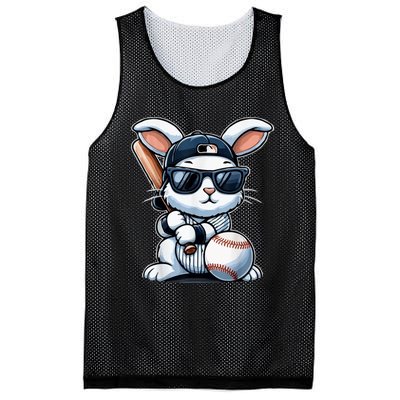 Funny Baseball Bunny Easter Mesh Reversible Basketball Jersey Tank