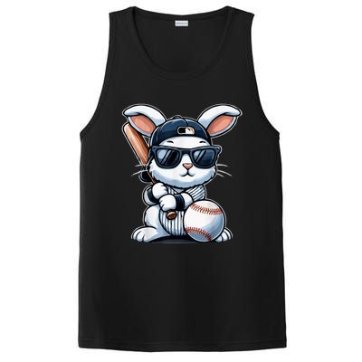 Funny Baseball Bunny Easter PosiCharge Competitor Tank