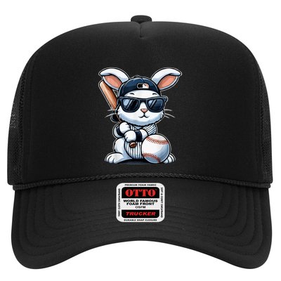 Funny Baseball Bunny Easter Trucker Hat