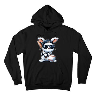 Funny Baseball Bunny Easter Tall Hoodie