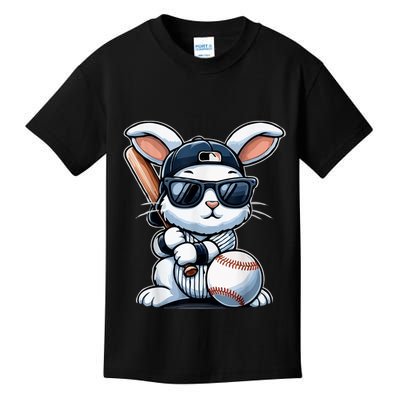 Funny Baseball Bunny Easter Kids T-Shirt