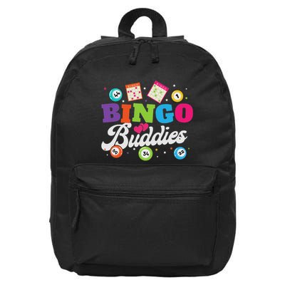 Funny Bingo Buddies Lucky Game Matching Team 16 in Basic Backpack