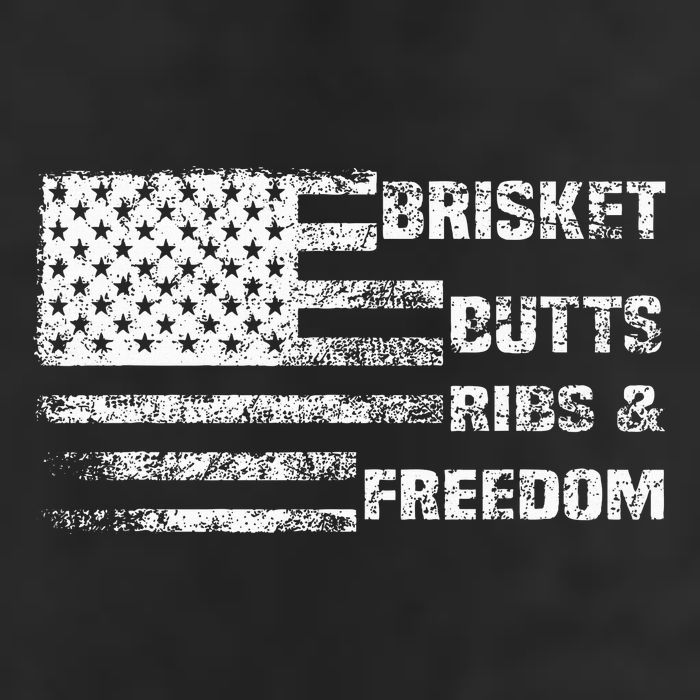 Funny Bbq Brisket Butts Ribs And Freedom Funny Grilling 7 Panel Mesh Trucker Snapback Hat