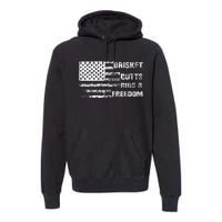 Funny Bbq Brisket Butts Ribs And Freedom Funny Grilling Premium Hoodie