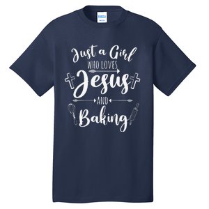 Funny Baking Baker Gift For Cool Jesus Christian Bake Tall T-Shirt