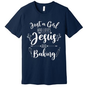 Funny Baking Baker Gift For Cool Jesus Christian Bake Premium T-Shirt