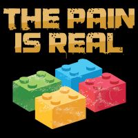 Funny Building Blocks Bricks Builder Pain Is Real Gift Backpack