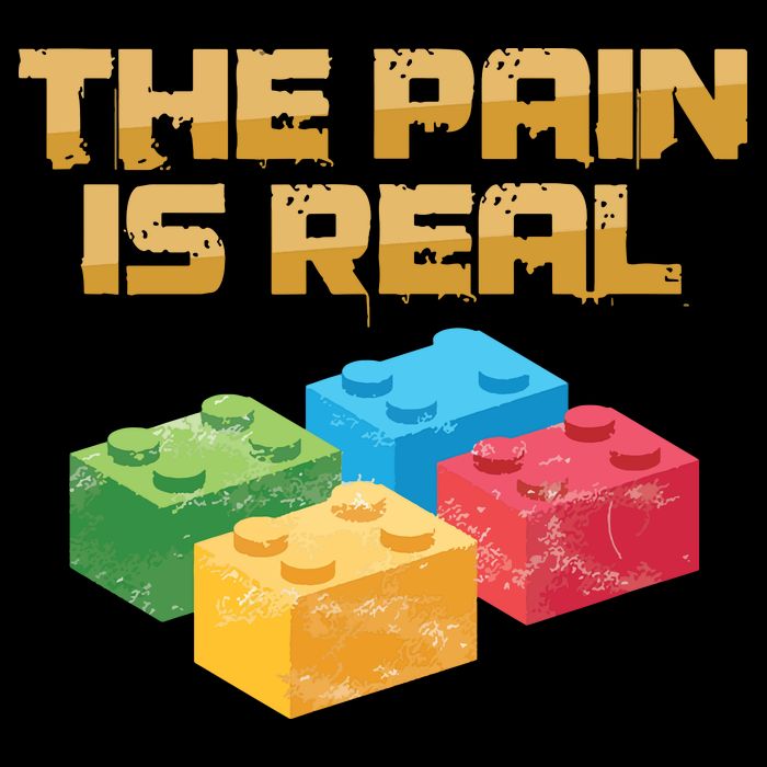 Funny Building Blocks Bricks Builder Pain Is Real Gift Backpack
