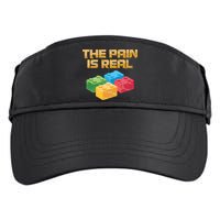 Funny Building Blocks Bricks Builder Pain Is Real Gift Adult Drive Performance Visor