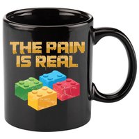 Funny Building Blocks Bricks Builder Pain Is Real Gift 11oz C Handle Ceramic Mug