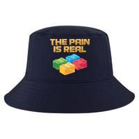 Funny Building Blocks Bricks Builder Pain Is Real Gift Cool Comfort Performance Bucket Hat