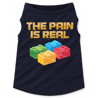 Funny Building Blocks Bricks Builder Pain Is Real Gift Doggie Tank