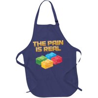 Funny Building Blocks Bricks Builder Pain Is Real Gift Apron