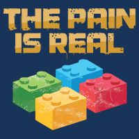 Funny Building Blocks Bricks Builder Pain Is Real Gift Drawstring Bag