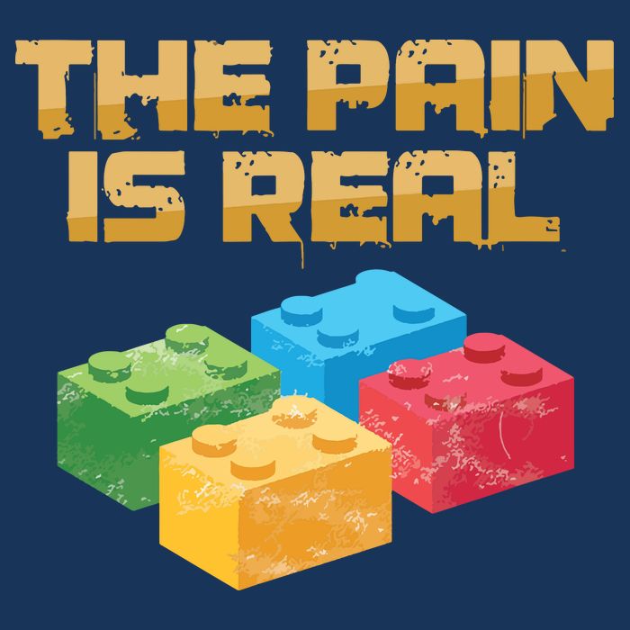 Funny Building Blocks Bricks Builder Pain Is Real Gift Drawstring Bag