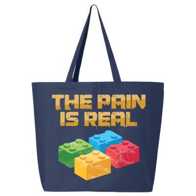 Funny Building Blocks Bricks Builder Pain Is Real Gift 25L Jumbo Tote