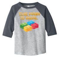 Funny Building Blocks Bricks Builder Pain Is Real Gift Toddler Fine Jersey T-Shirt