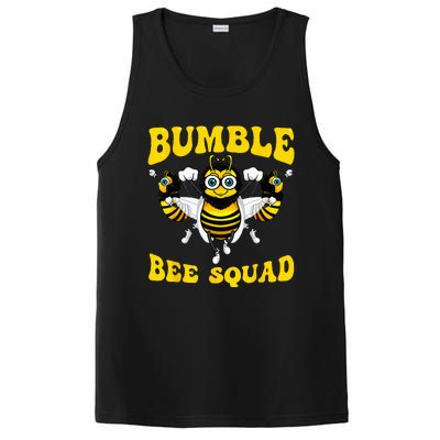 Funny Bumble Bee Design For Women Bee Squad Buddies PosiCharge Competitor Tank