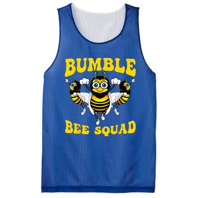 Funny Bumble Bee Design For Women Bee Squad Buddies Mesh Reversible Basketball Jersey Tank