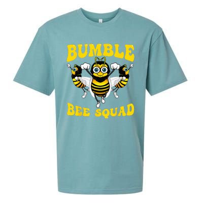 Funny Bumble Bee Design For Women Bee Squad Buddies Sueded Cloud Jersey T-Shirt