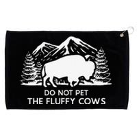 Funny Buffalo Bison Do Not Pet The Fluffy Cow Grommeted Golf Towel