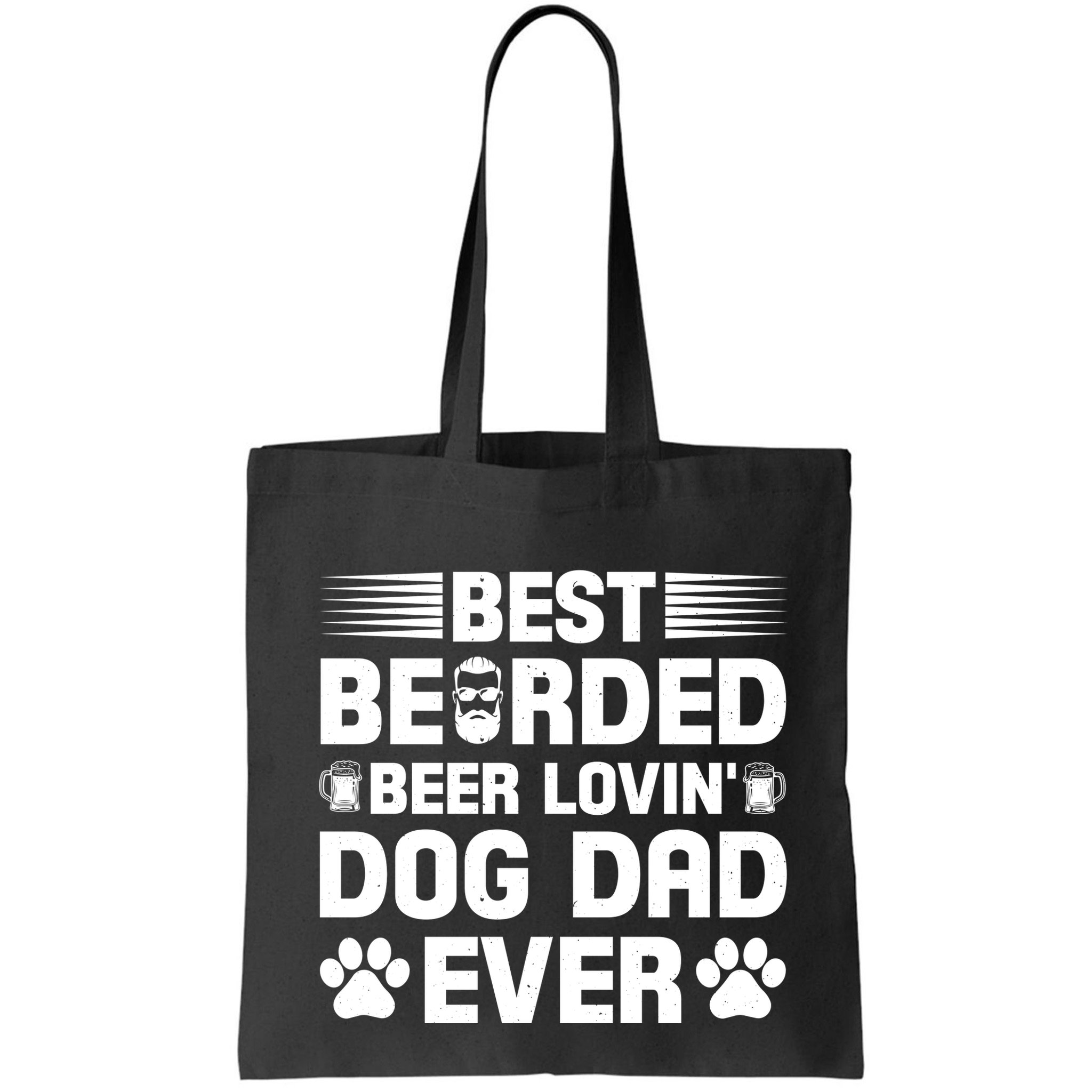 Funny Best Bearded Beer Lovin Dog Dad Slogan Bag
