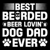 Funny Best Bearded Beer Lovin Dog Dad Slogan Mesh Reversible Basketball Jersey Tank