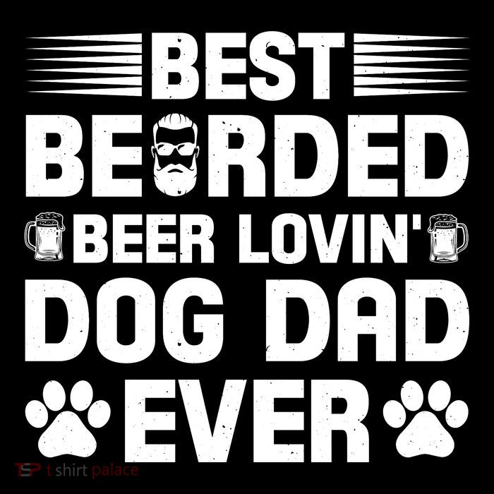 Funny Best Bearded Beer Lovin Dog Dad Slogan Wool Snapback Cap