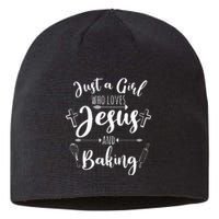 Funny Baking Baker Gift For Women Cool Jesus Christian Bake Sustainable Beanie