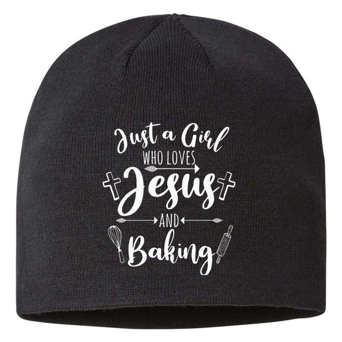 Funny Baking Baker Gift For Women Cool Jesus Christian Bake Sustainable Beanie