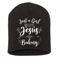 Funny Baking Baker Gift For Women Cool Jesus Christian Bake Short Acrylic Beanie