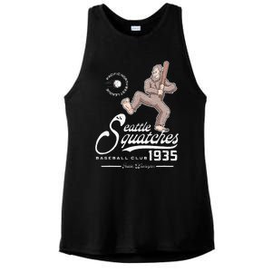 Funny Bigfoot Baseball Seatlle Squatches for Baseball Fan Ladies PosiCharge Tri-Blend Wicking Tank