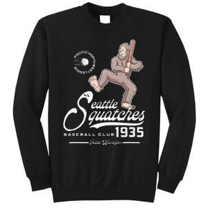 Funny Bigfoot Baseball Seatlle Squatches for Baseball Fan Sweatshirt